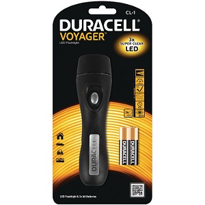 Duracell Voyager Rubber Torch & 2 AA