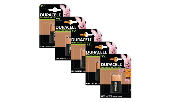 Duracell Rechargeable 9V Five Pack
