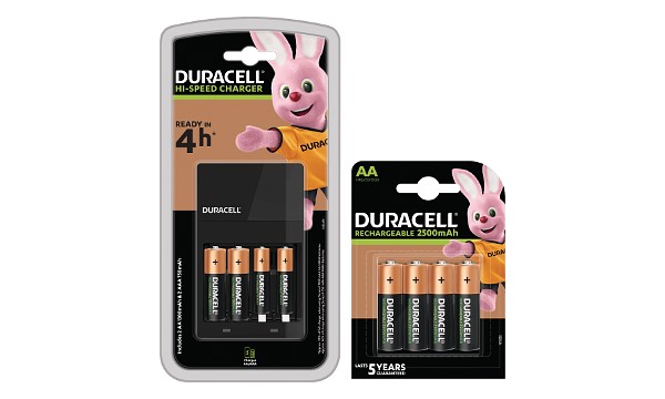 Duracell 4 Hour Charger + 6 AA, 2 x AAA
