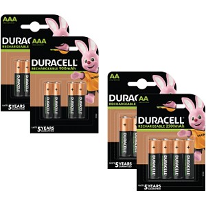 Duracell Pre-Charged AA & AAA 2 x 8 Pack