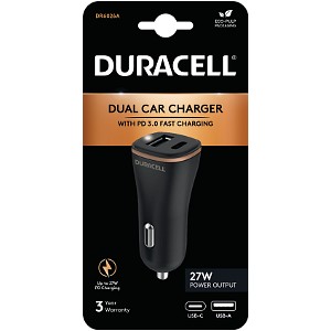 Duracell Car Charger Type-C PD18W +2.4A