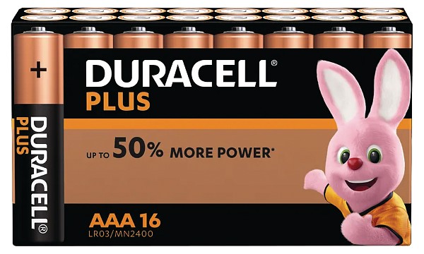 Duracell Plus AAA 16 Pack