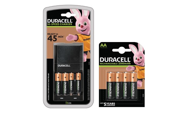 Duracell 45m Charger + 6AA & 2AAA Cells