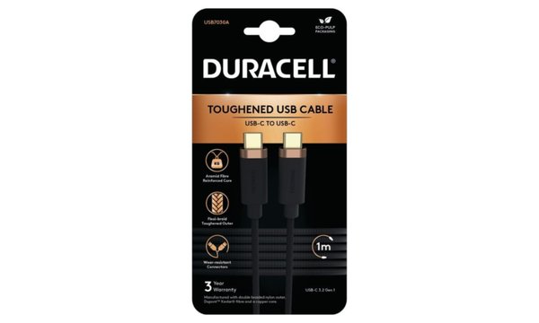 Duracell 1m Fast USB-C to USB-C Cable